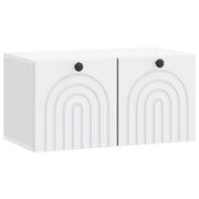 Wandkast tv 59.5x31x30 cm bewerkt hout wit