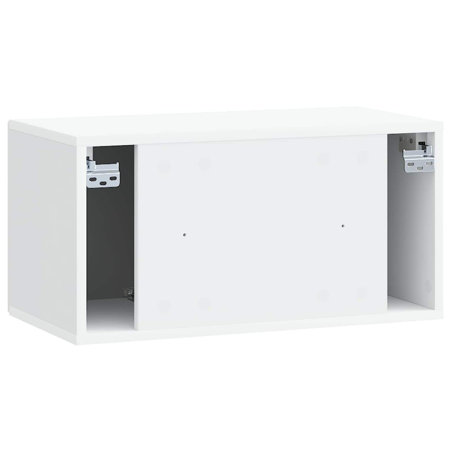 Wandbeugel TV-kast Wit 59,5 x 31 x 30 cm Bewerkt hout