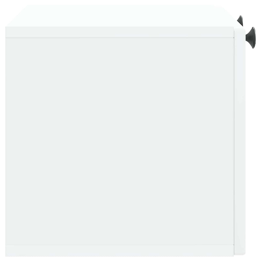Wandbeugel TV-kast Wit 59,5 x 31 x 30 cm Bewerkt hout
