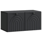 Wandkast 59,5x31x30 cm zwart bewerkt hout