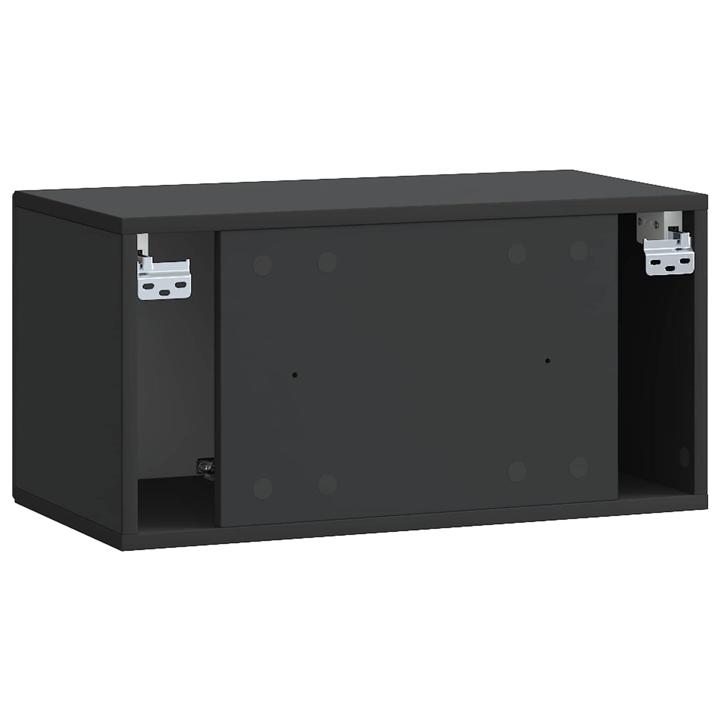 Wandbeugel TV-kast Zwart 59,5 x 31 x 30 cm Bewerkt hout