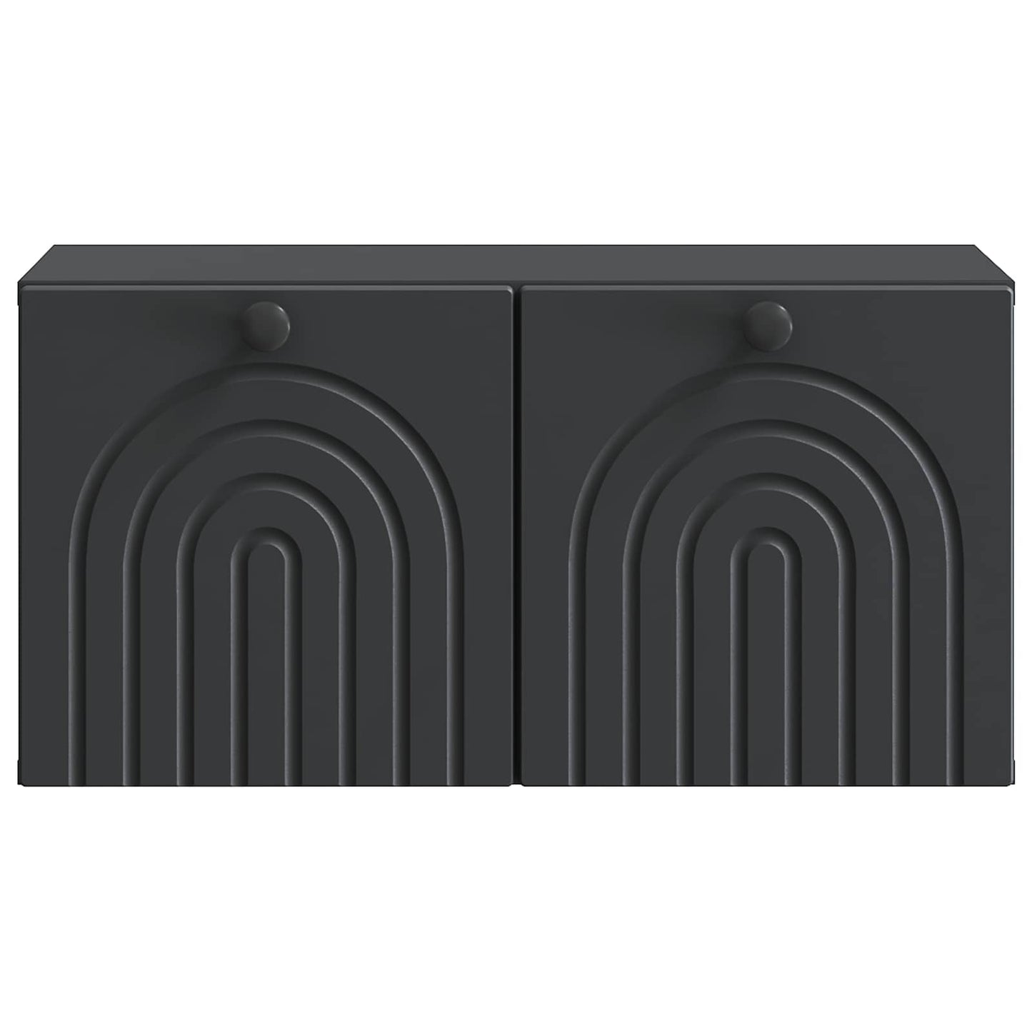 Wandbeugel TV-kast Zwart 59,5 x 31 x 30 cm Bewerkt hout
