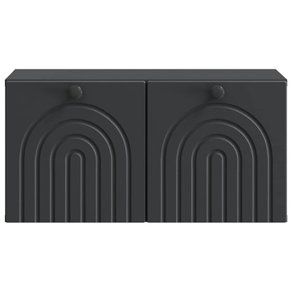 Wandbeugel TV-kast Zwart 59,5 x 31 x 30 cm Bewerkt hout