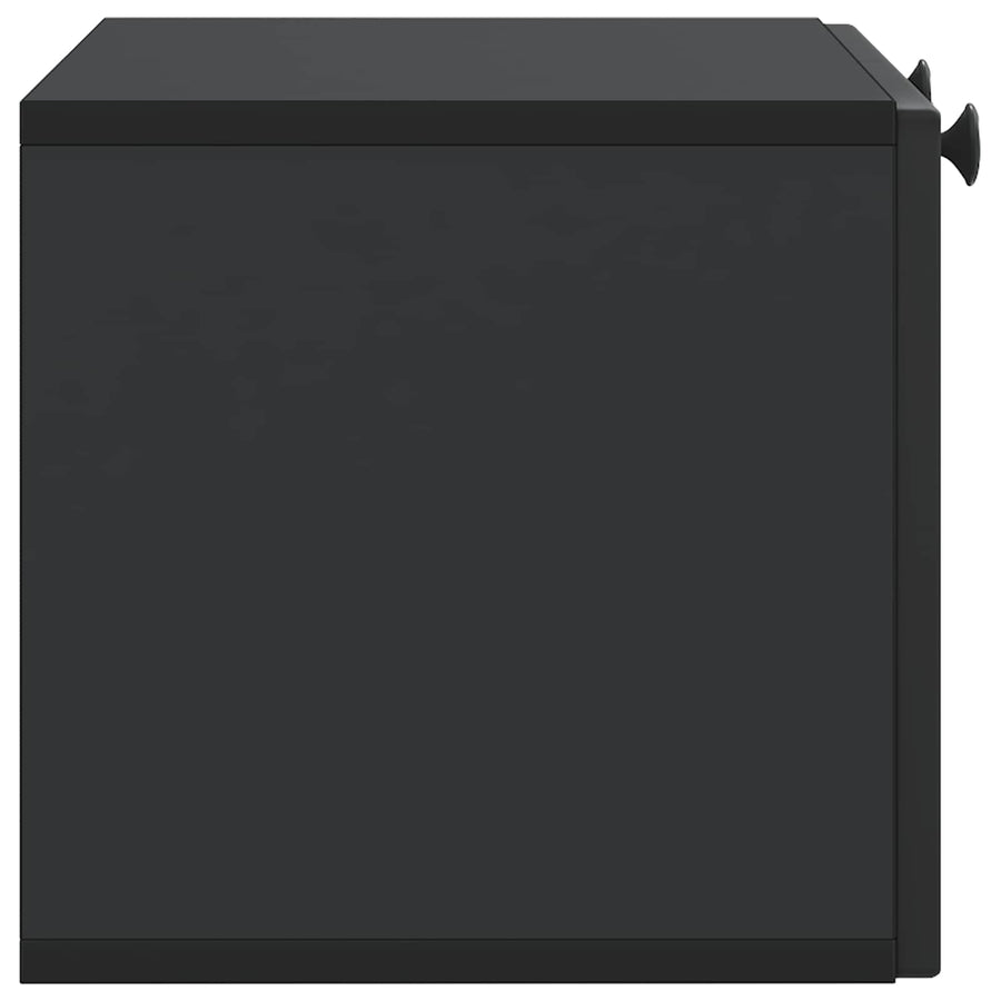 Wandbeugel TV-kast Zwart 59,5 x 31 x 30 cm Bewerkt hout