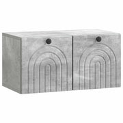 Wandkast 59,5x31x30 cm betongrijs bewerkt hout