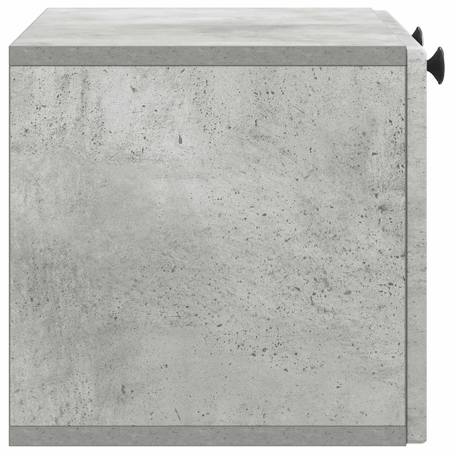 Wandbeugel TV-kast Betongrijs 59,5 x 31 x 30 cm Bewerkt hout