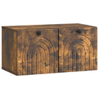 Wandkast 59,5x31x30 cm gerookt eiken