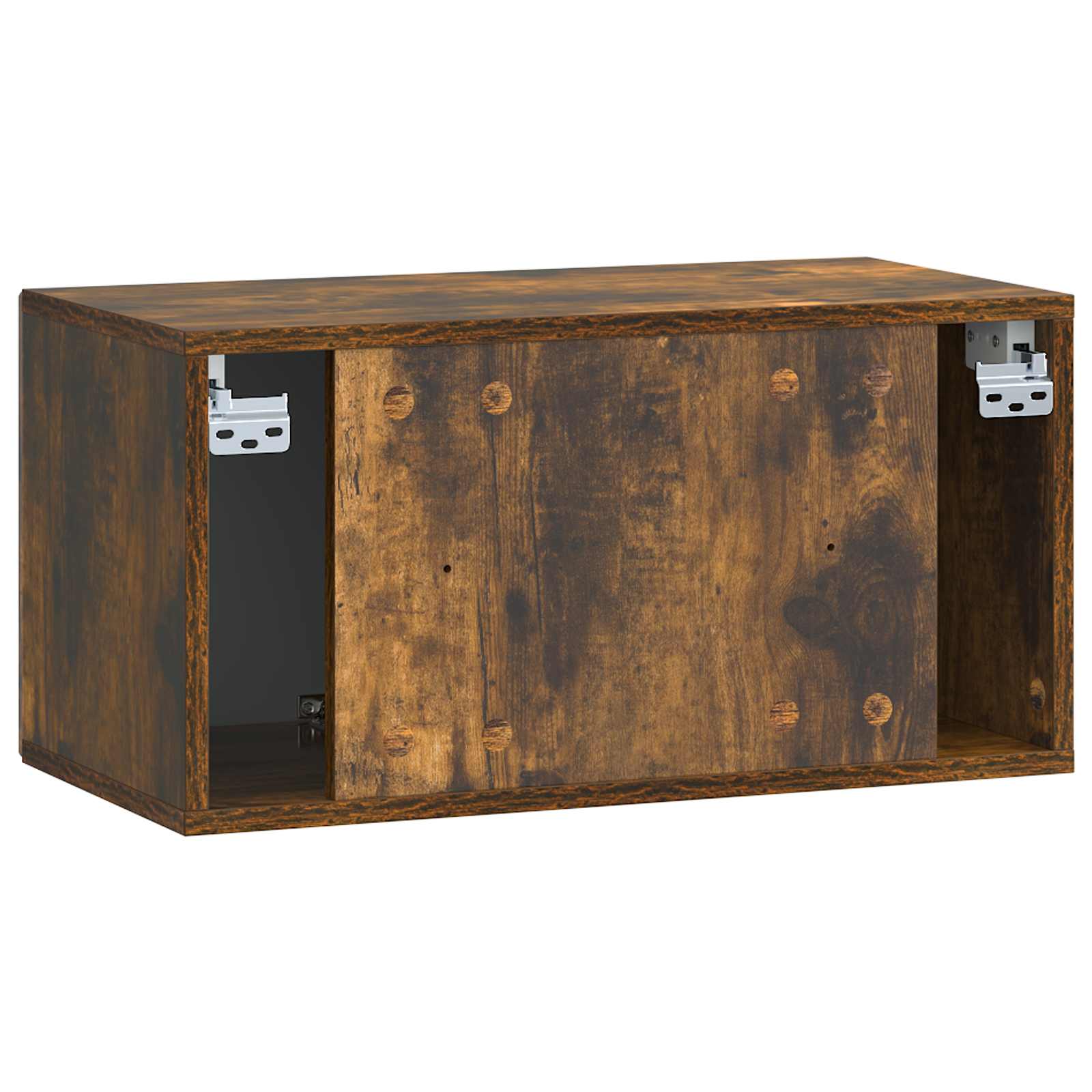 Wandbeugel TV-kast Gerookt eiken 59,5 x 31 x 30 cm Bewerkt hout