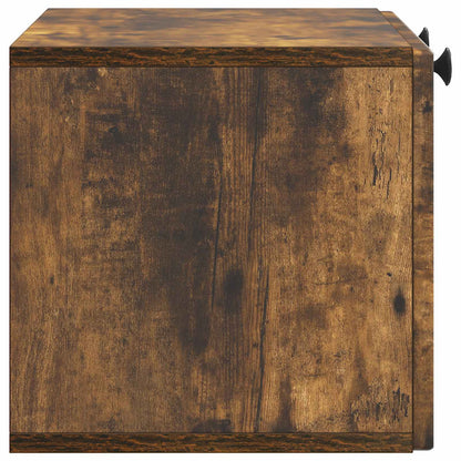 Wandbeugel TV-kast Gerookt eiken 59,5 x 31 x 30 cm Bewerkt hout