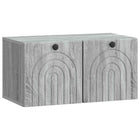 Wandkast 59,5x31x30 cm grijs sonoma bewerkt hout