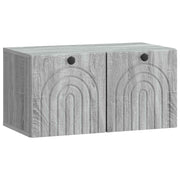 Wandkast 59,5x31x30 cm grijs sonoma bewerkt hout