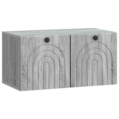 Wandbeugel TV-kast Grijs sonoma 59,5 x 31 x 30 cm Bewerkt hout