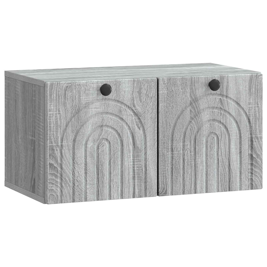Wandbeugel TV-kast Grijs sonoma 59,5 x 31 x 30 cm Bewerkt hout