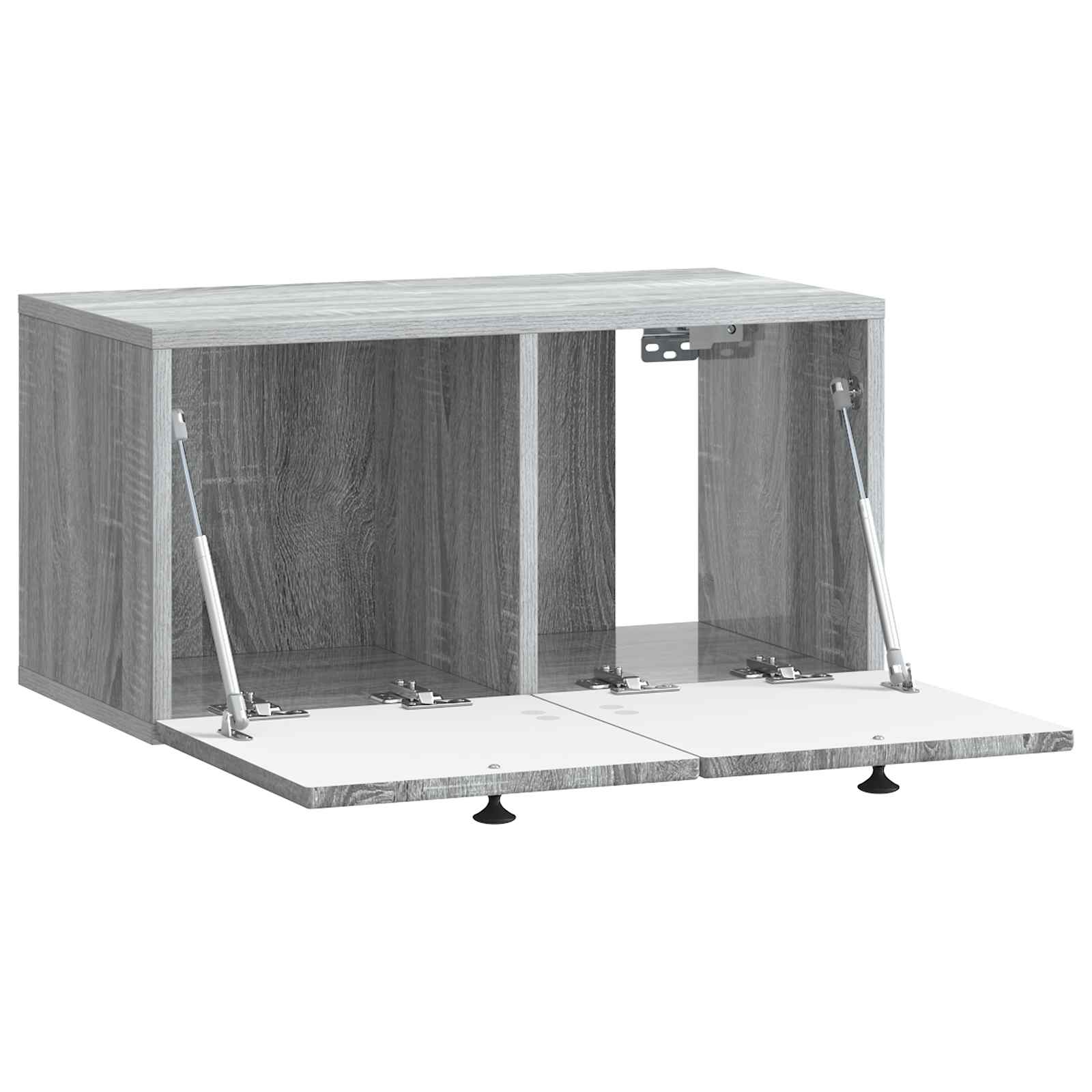Wandbeugel TV-kast Grijs sonoma 59,5 x 31 x 30 cm Bewerkt hout