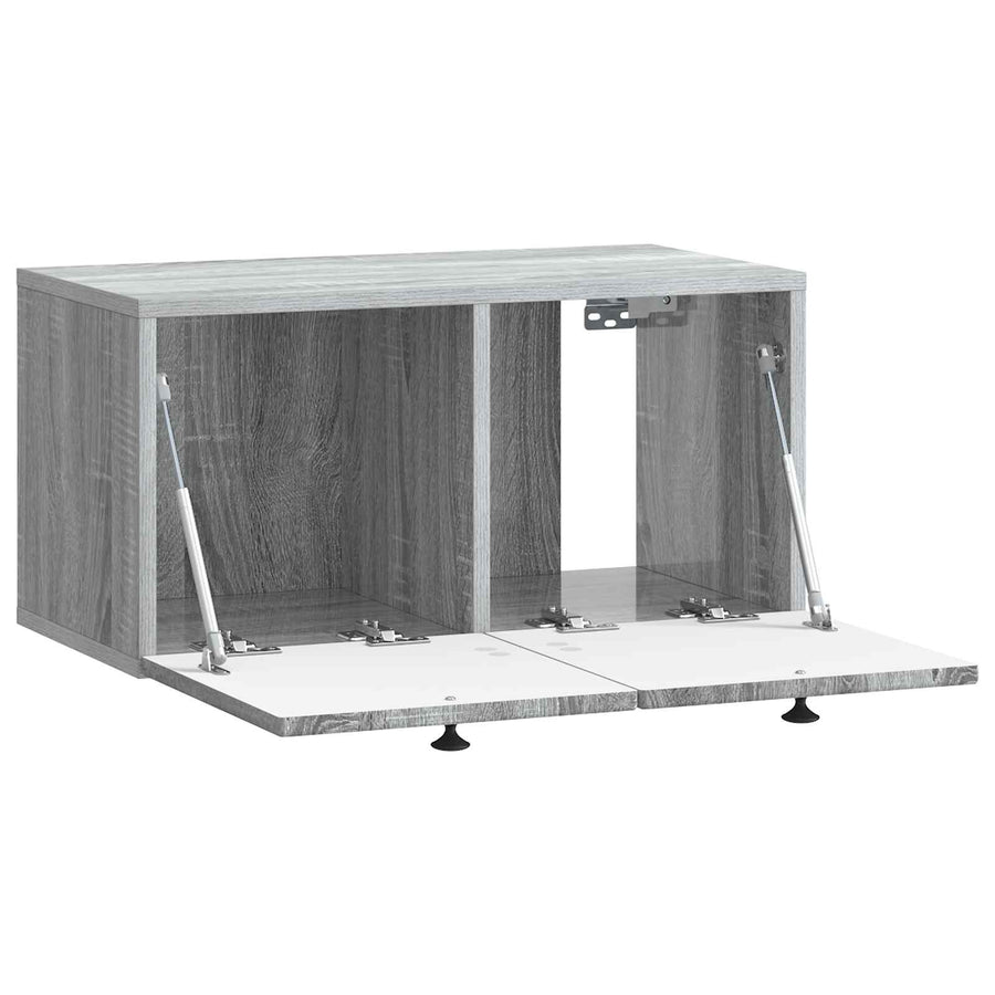 Wandbeugel TV-kast Grijs sonoma 59,5 x 31 x 30 cm Bewerkt hout