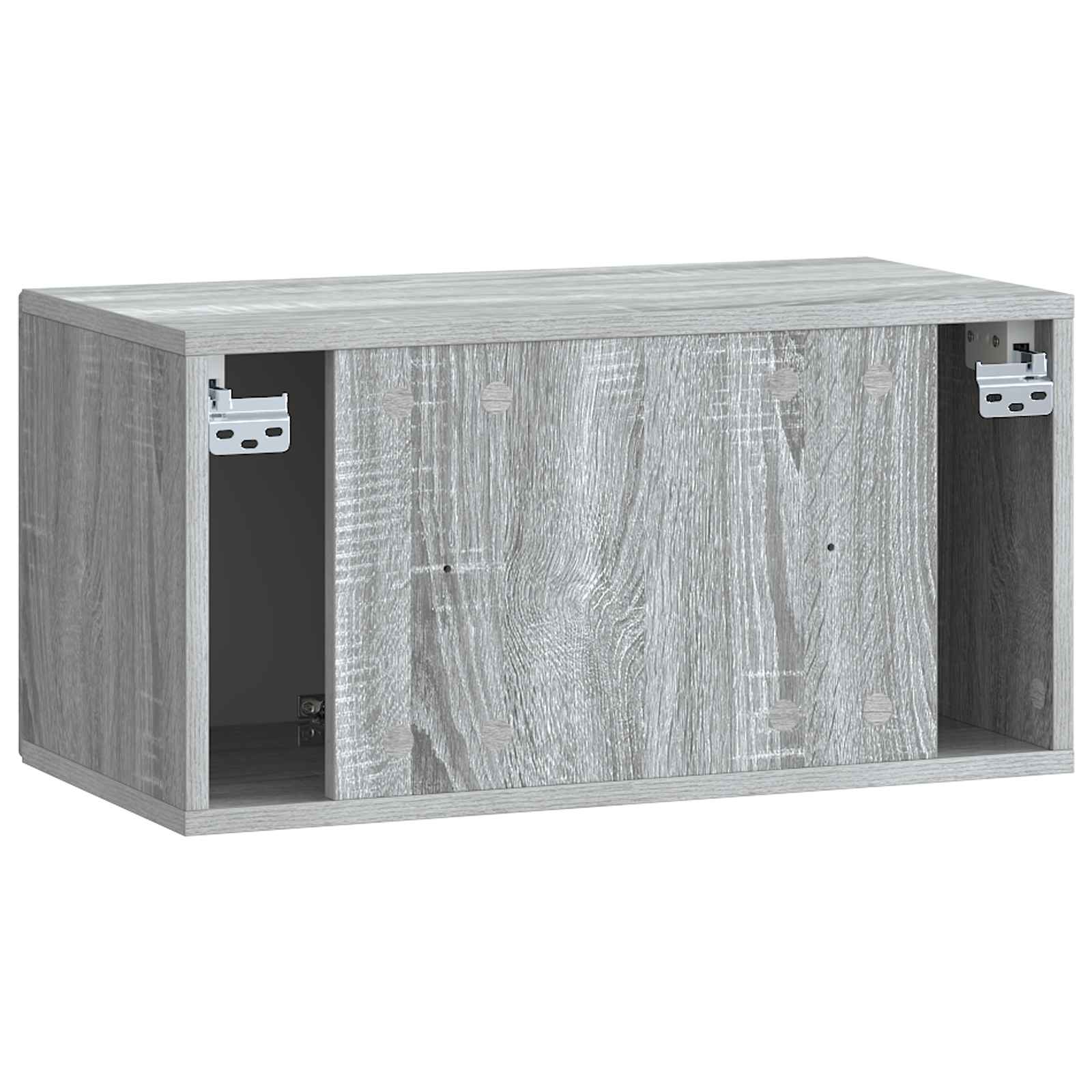 Wandbeugel TV-kast Grijs sonoma 59,5 x 31 x 30 cm Bewerkt hout