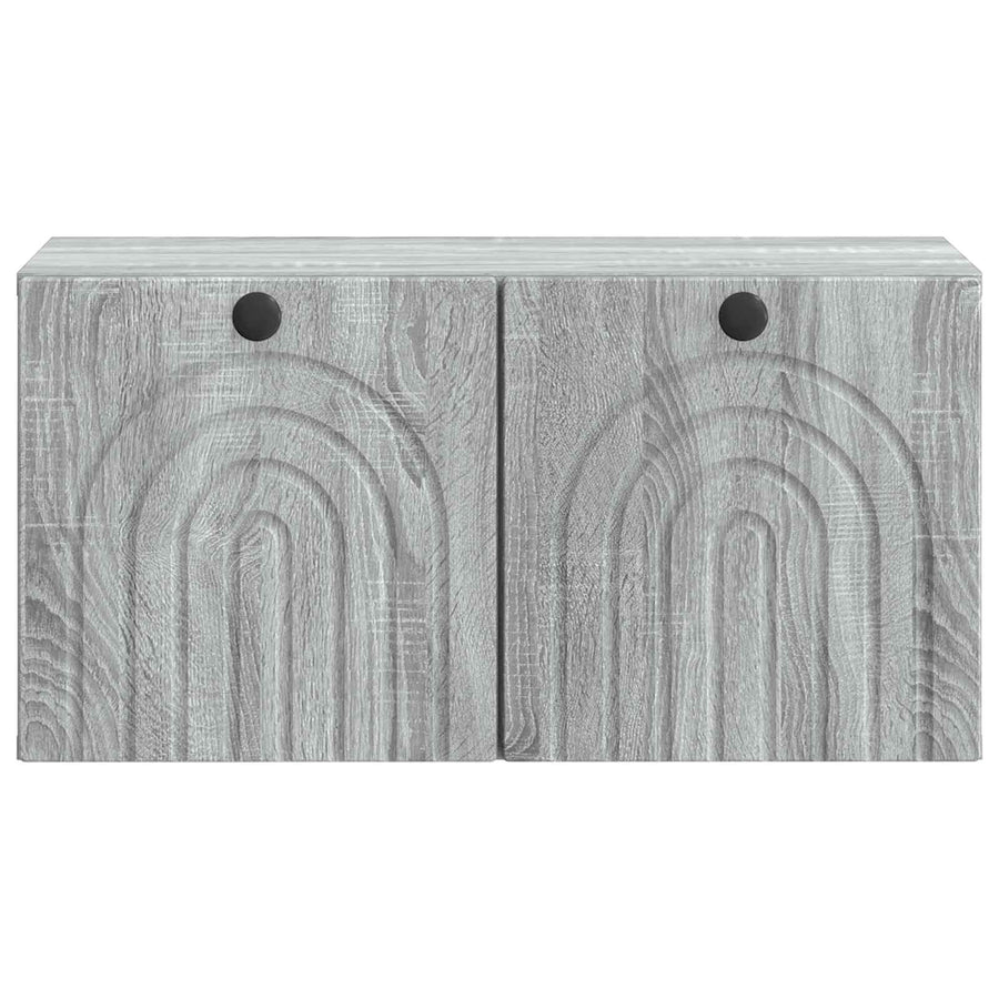 Wandbeugel TV-kast Grijs sonoma 59,5 x 31 x 30 cm Bewerkt hout