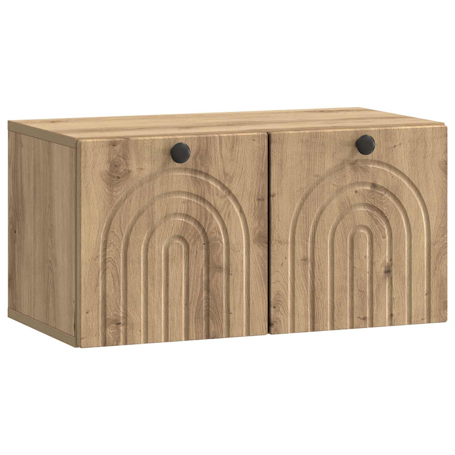 Wandbeugel TV-kast Artisanaal eiken 59,5 x 31 x 30 cm