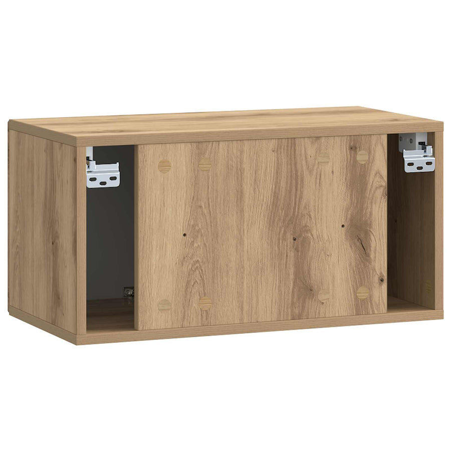 Wandbeugel TV-kast Artisanaal eiken 59,5 x 31 x 30 cm