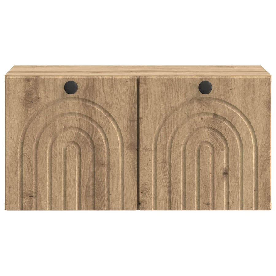 Wandbeugel TV-kast Artisanaal eiken 59,5 x 31 x 30 cm