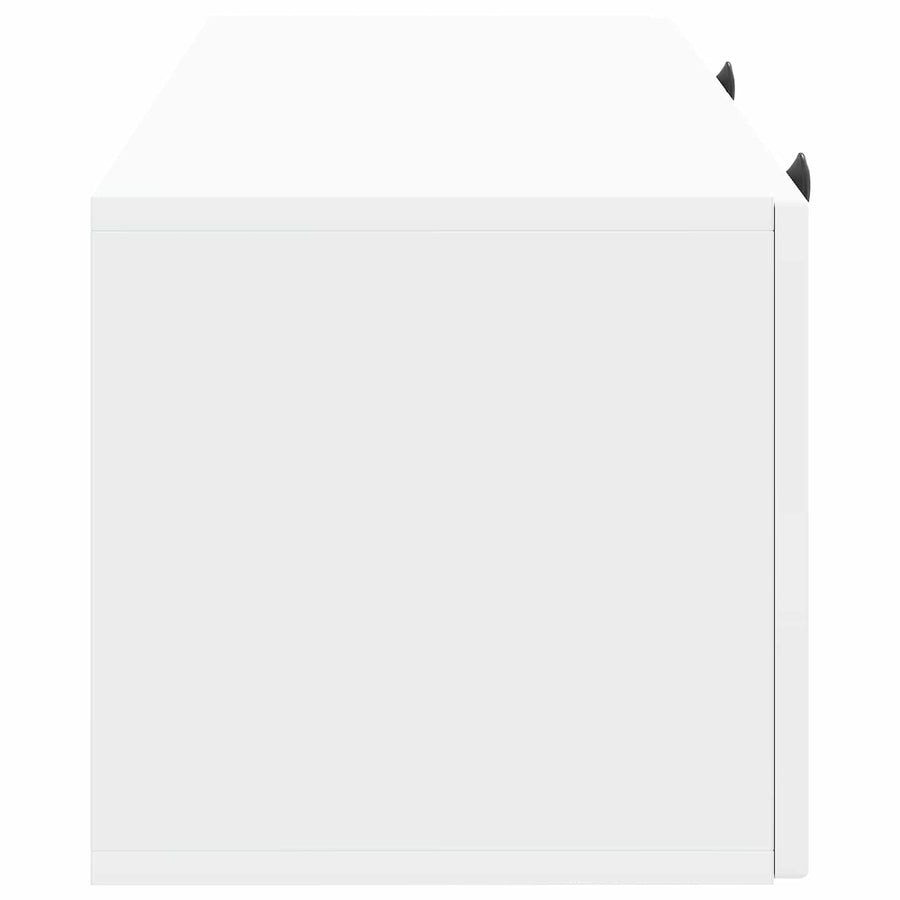 Wandbeugel TV-kast Wit 78,5 x 31 x 30 cm Bewerkt hout