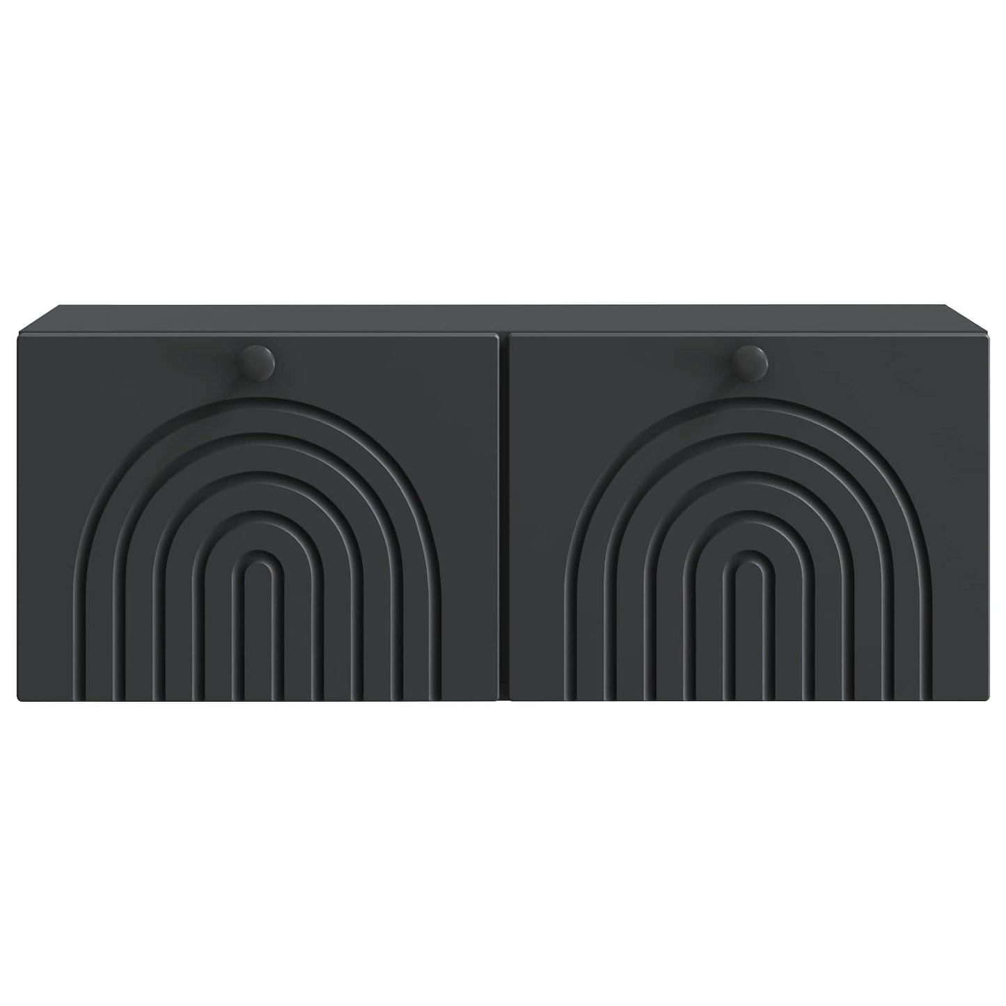 Wandbeugel TV-kast Zwart 78,5 x 31 x 30 cm Bewerkt hout