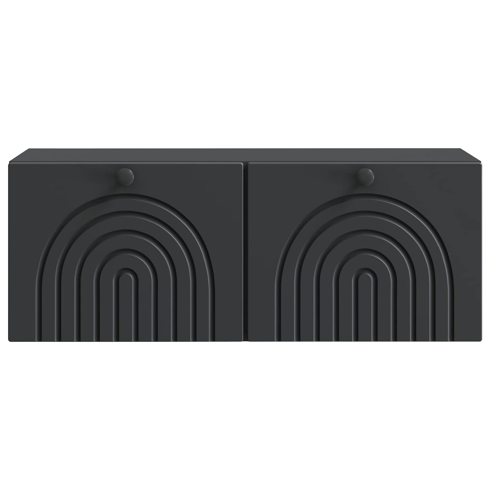 Wandbeugel TV-kast Zwart 78,5 x 31 x 30 cm Bewerkt hout