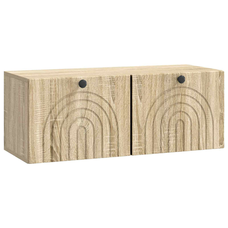 Wandbeugel TV-kast Sonoma Eiken 78,5 x 31 x 30 cm Bewerkt hout