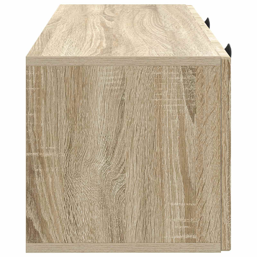 Wandbeugel TV-kast Sonoma Eiken 78,5 x 31 x 30 cm Bewerkt hout