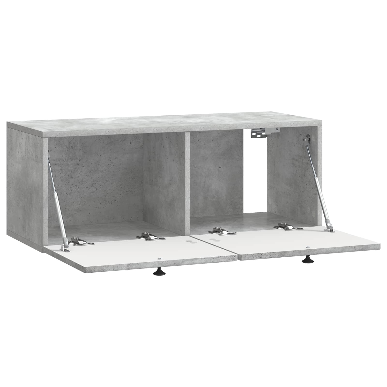Wandbeugel TV-kast Betongrijs 78,5 x 31 x 30 cm Bewerkt hout