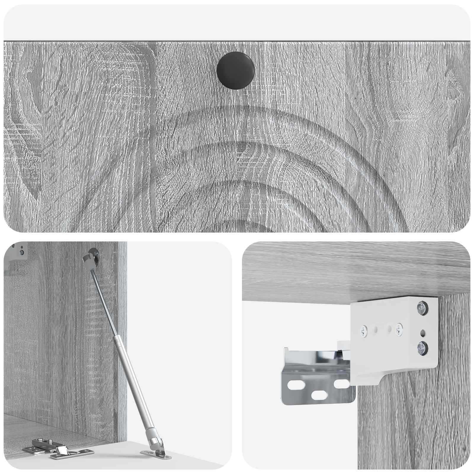 Wandbeugel TV-kast Grijs sonoma 78,5 x 31 x 30 cm Bewerkt hout