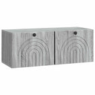 Wandkast 78,5x31x30 cm grijs sonoma bewerkt hout