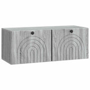 Wandkast 78,5x31x30 cm grijs sonoma bewerkt hout
