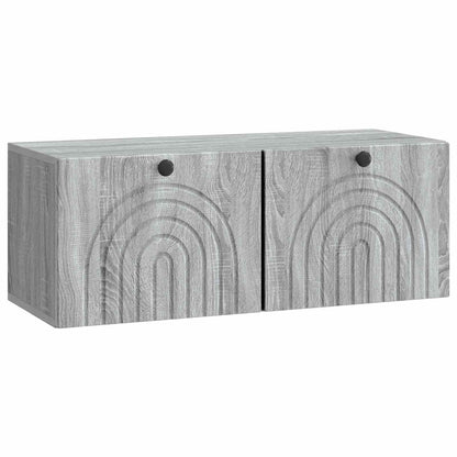 Wandbeugel TV-kast Grijs sonoma 78,5 x 31 x 30 cm Bewerkt hout