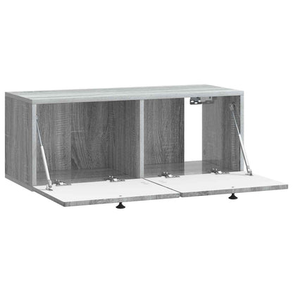 Wandbeugel TV-kast Grijs sonoma 78,5 x 31 x 30 cm Bewerkt hout