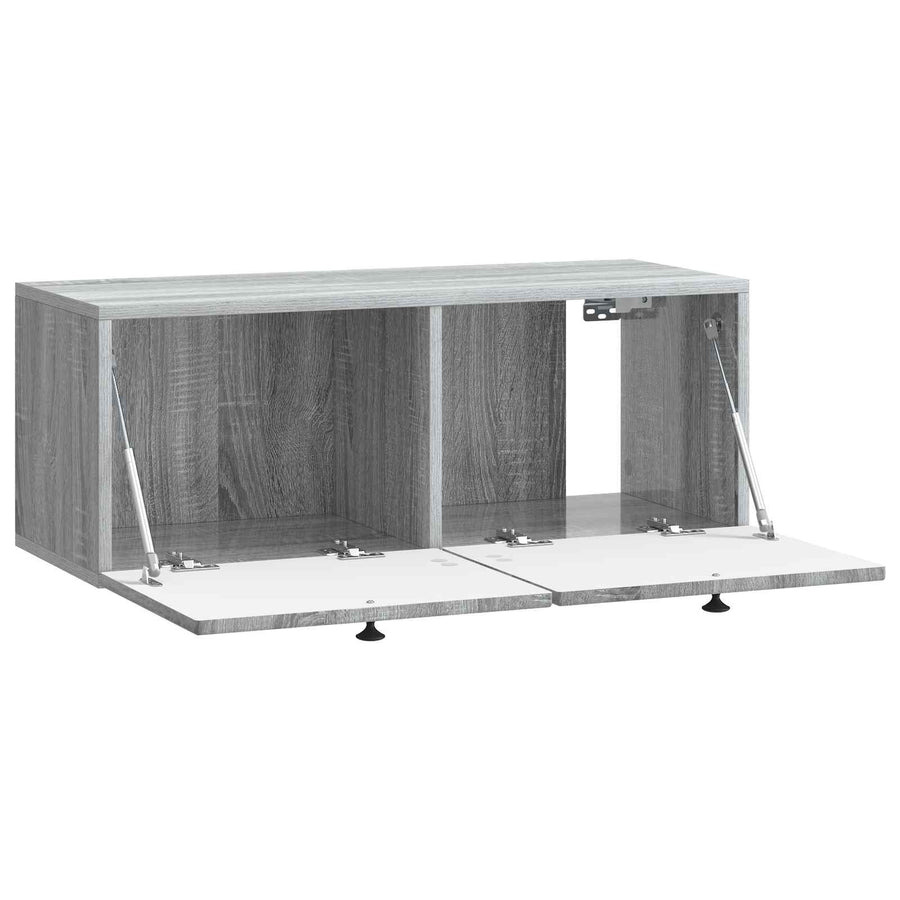 Wandbeugel TV-kast Grijs sonoma 78,5 x 31 x 30 cm Bewerkt hout