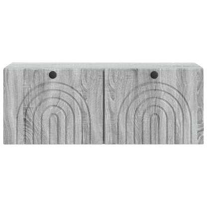 Wandbeugel TV-kast Grijs sonoma 78,5 x 31 x 30 cm Bewerkt hout