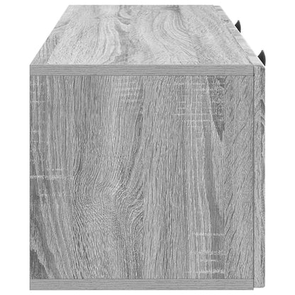 Wandbeugel TV-kast Grijs sonoma 78,5 x 31 x 30 cm Bewerkt hout