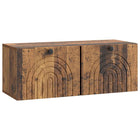 Wandkast 78,5x31x30 cm bewerkt hout