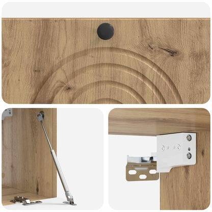 Wandbeugel TV-kast Artisanaal eiken 78,5 x 31 x 30 cm