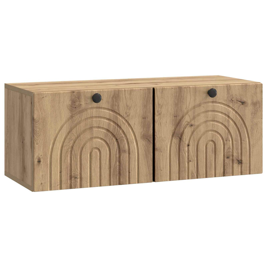 Wandbeugel TV-kast Artisanaal eiken 78,5 x 31 x 30 cm