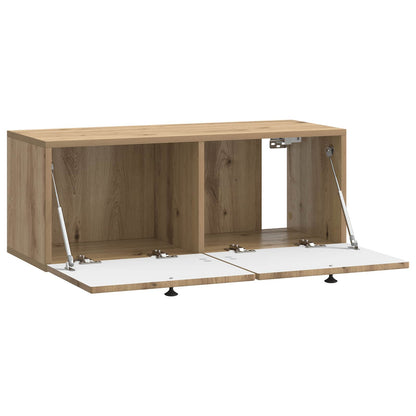 Wandbeugel TV-kast Artisanaal eiken 78,5 x 31 x 30 cm