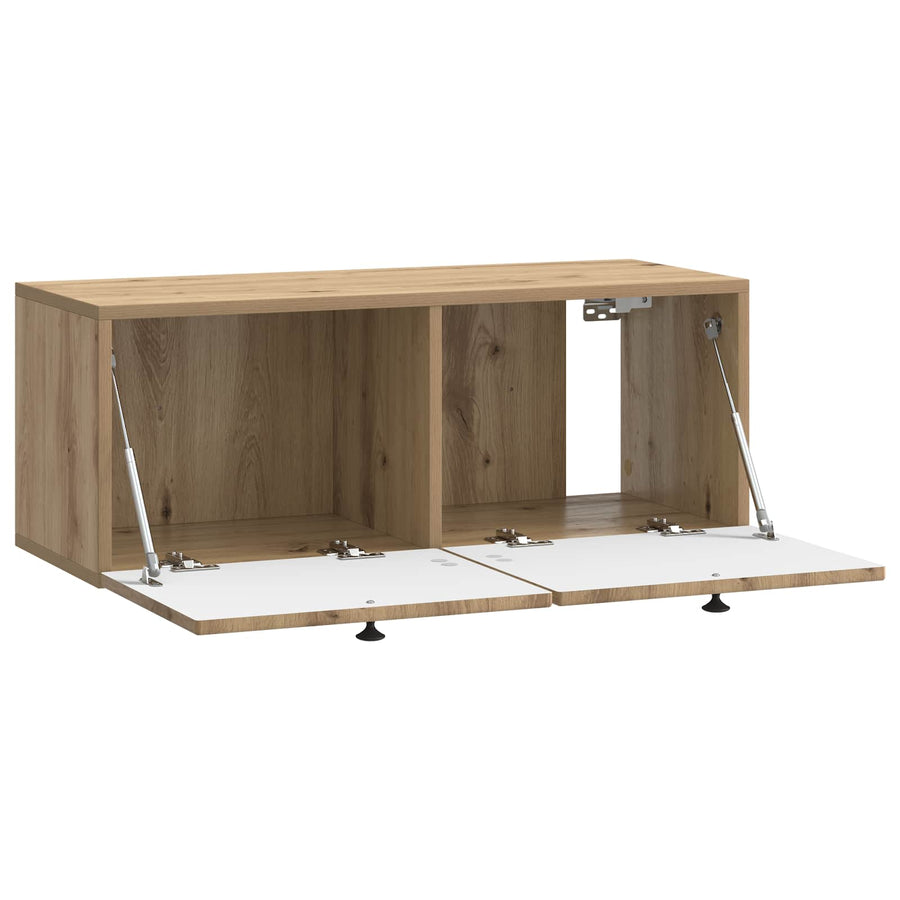 Wandbeugel TV-kast Artisanaal eiken 78,5 x 31 x 30 cm