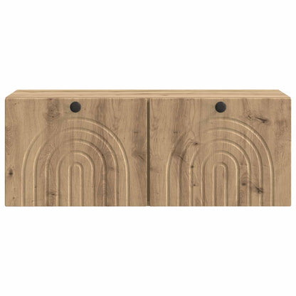 Wandbeugel TV-kast Artisanaal eiken 78,5 x 31 x 30 cm