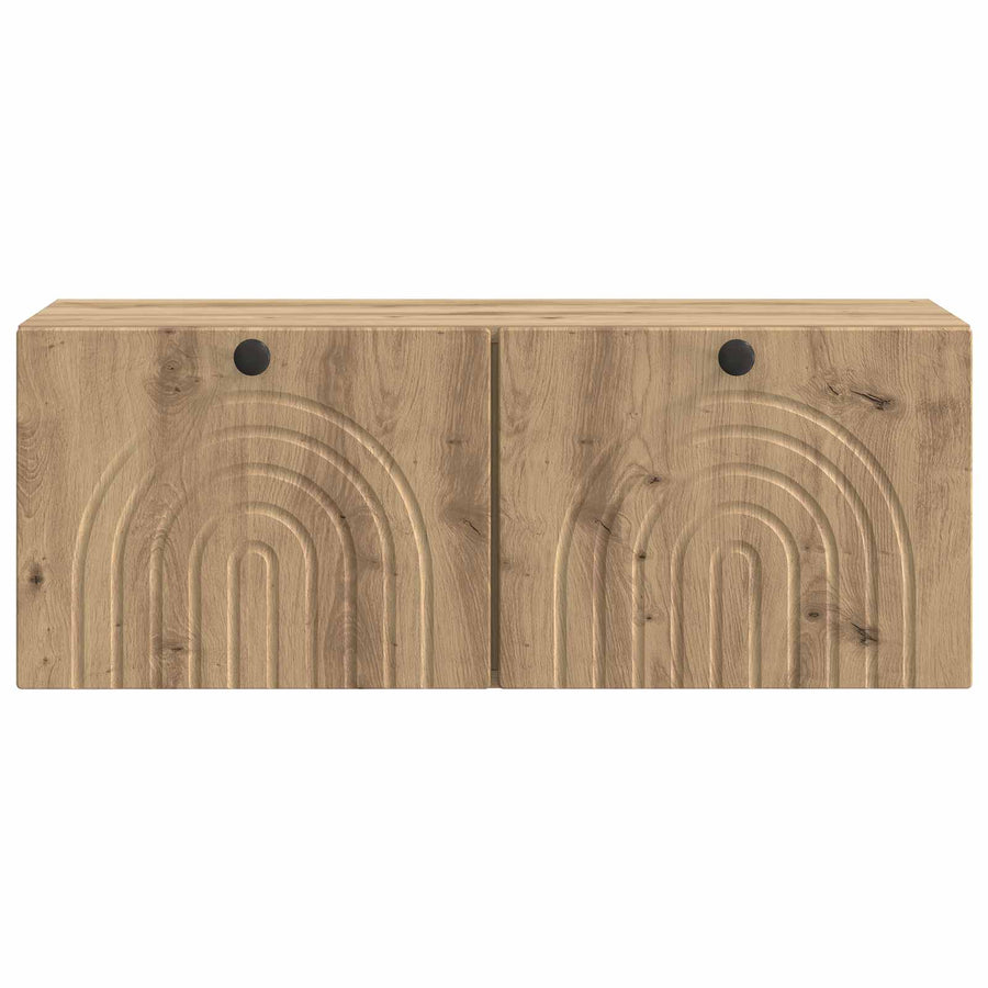 Wandbeugel TV-kast Artisanaal eiken 78,5 x 31 x 30 cm