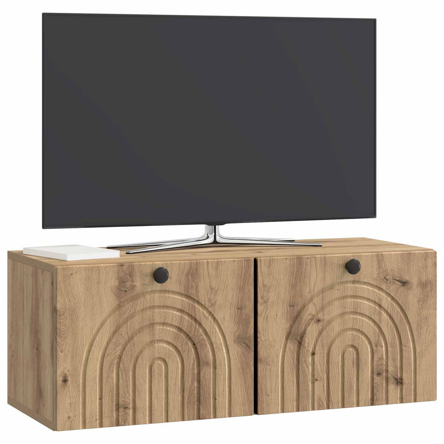 Wandbeugel TV-kast Artisanaal eiken 78,5 x 31 x 30 cm