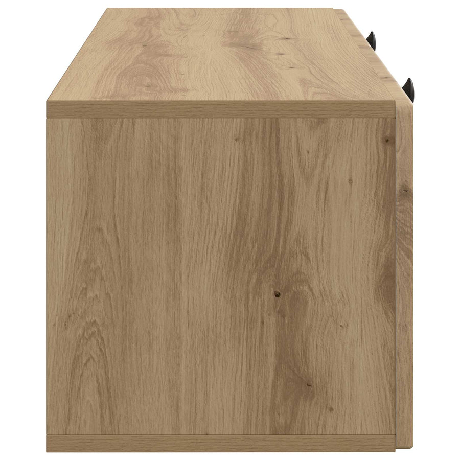Wandbeugel TV-kast Artisanaal eiken 78,5 x 31 x 30 cm