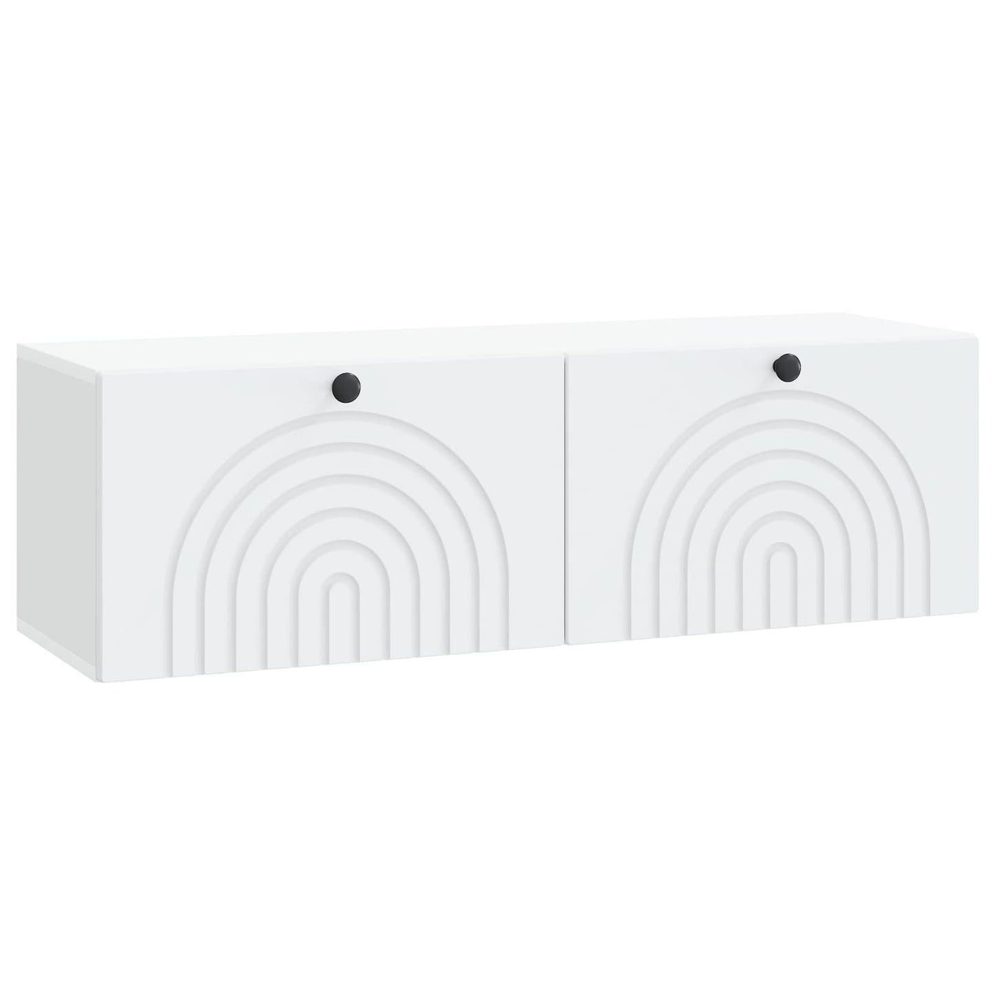 Wandbeugel TV-kast Wit 98 x 31 x 30 cm Bewerkt hout