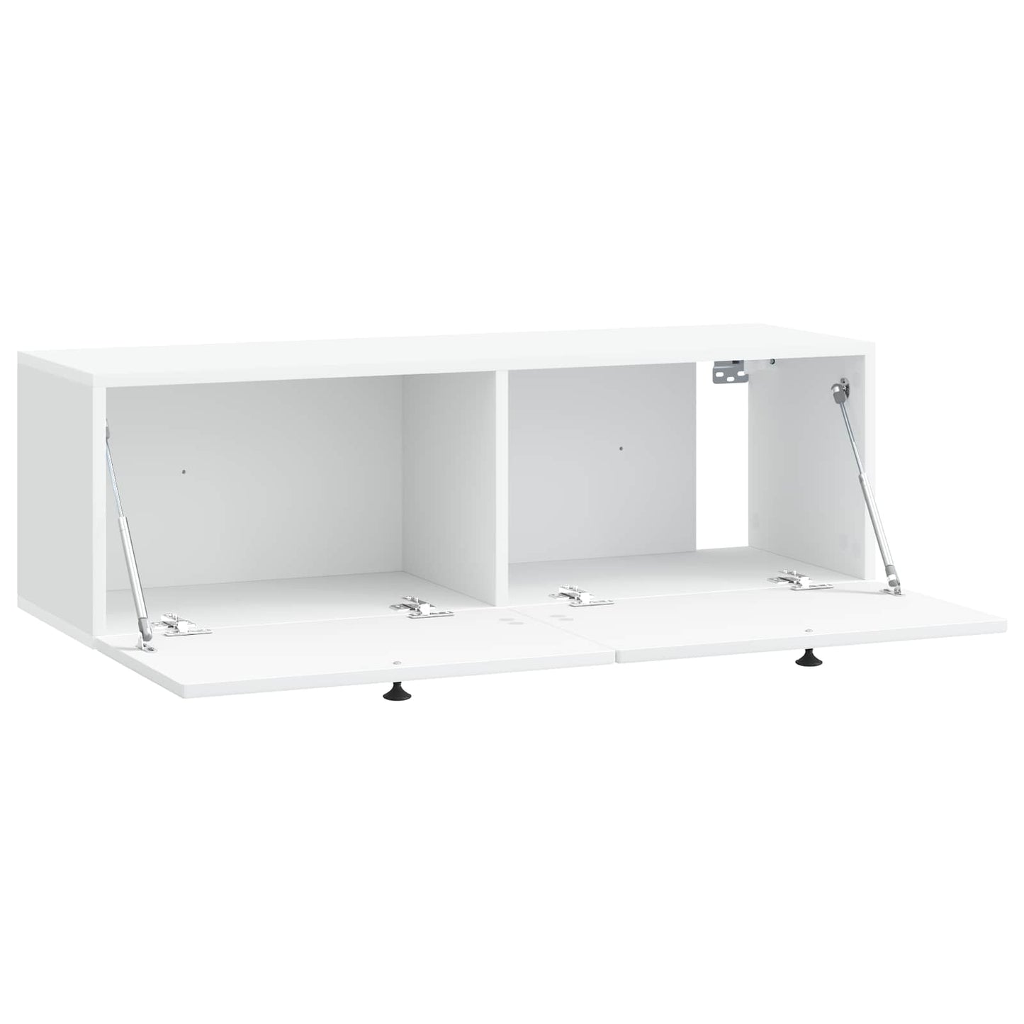 Wandbeugel TV-kast Wit 98 x 31 x 30 cm Bewerkt hout