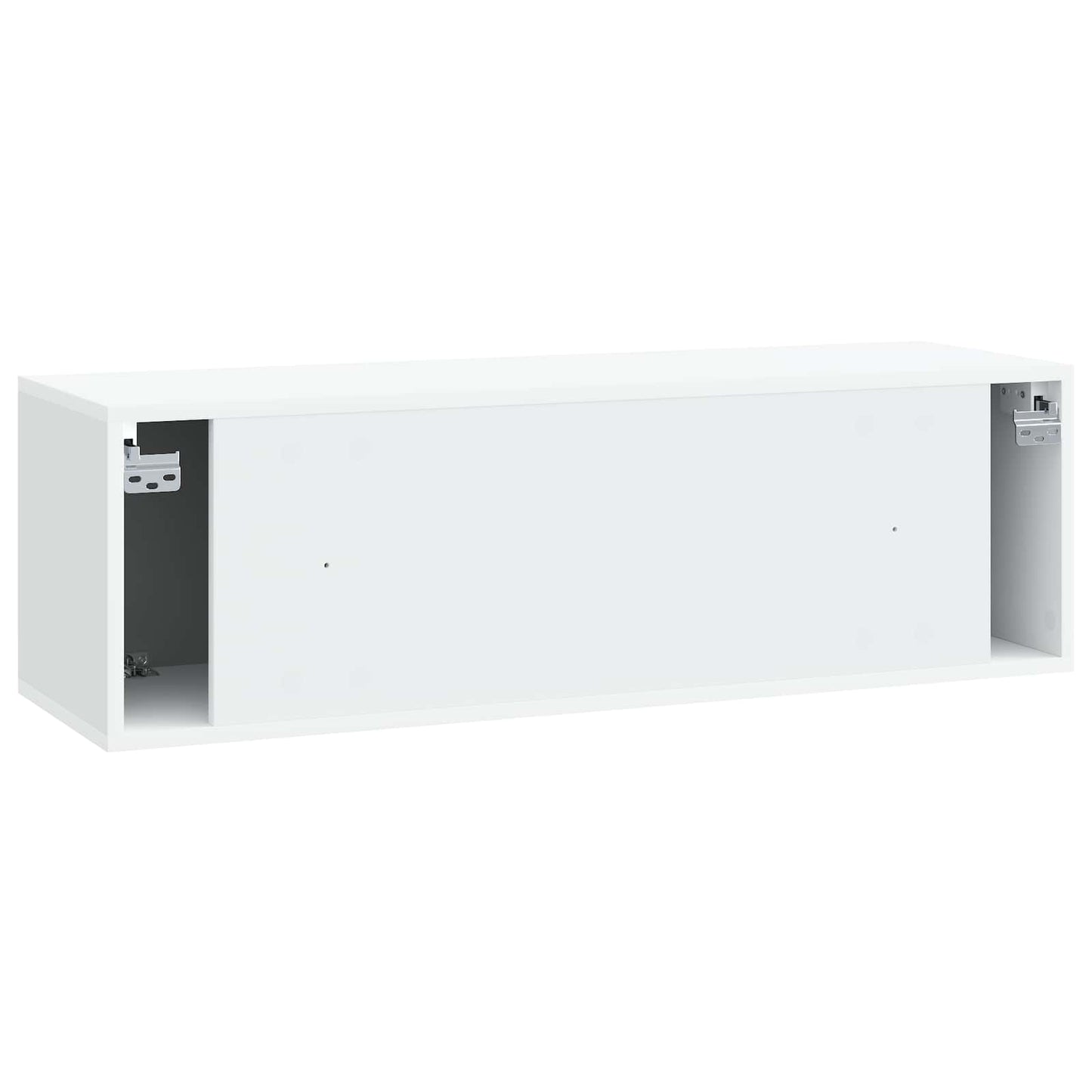 Wandbeugel TV-kast Wit 98 x 31 x 30 cm Bewerkt hout